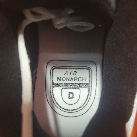 Nike Men’s Air Monarch IV Training Sneakers Black Red White 415445 101 - Picture 8 of 8